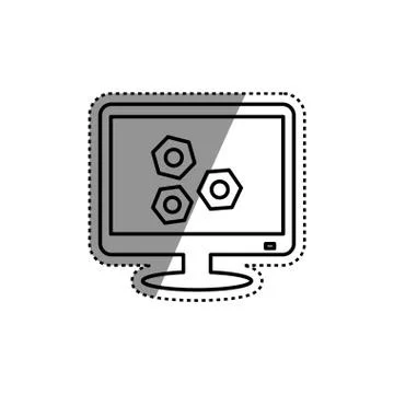 Technical service for technology Illustrazione stock