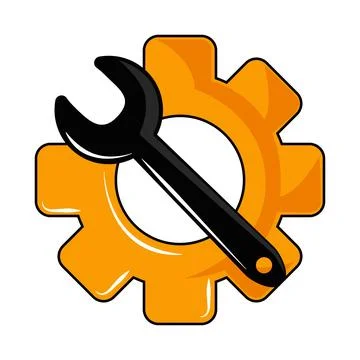 Technical service work Stock Illustration