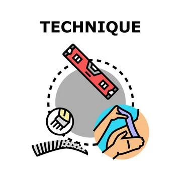 Technical skill development and engineering construction process Stock Illustration