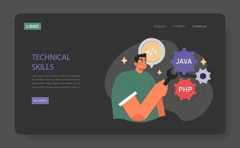 Technical Skills. Stock Illustration