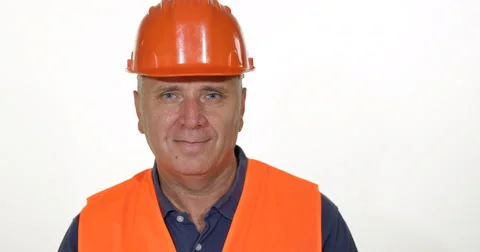 Technical Specialist Employee Smiling Presentation Building Company Public Image 스톡 동영상 66876847