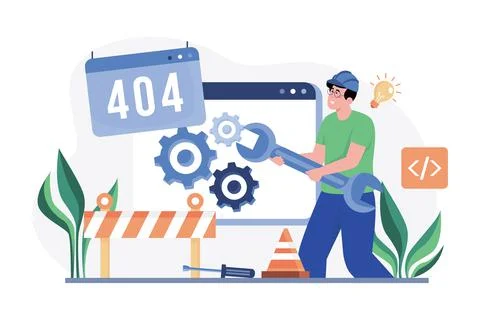 Technical Specialist Illustration concept. A flat illustration isolated on wh Stock Illustration