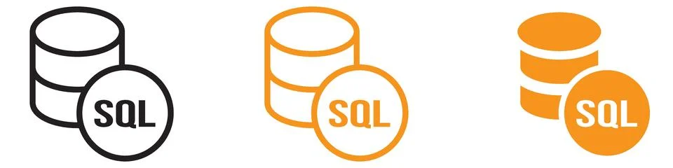 Technical SQL Server Icon for Database and Technology Graphics Ideal for Re.. Stock Illustration