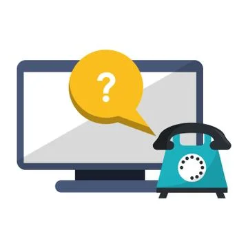 Technical support and customer service Illustrazione stock