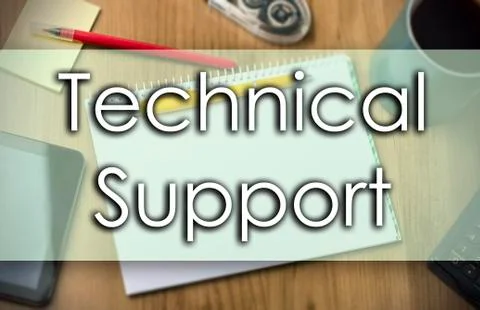 Technical Support -  business concept with text Stockillustratie