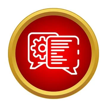 Technical support coding chat communication icon concept Stockillustratie
