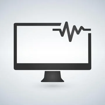 Technical support, computer support and diagnostic. Vector illustration isola Illustrazione stock