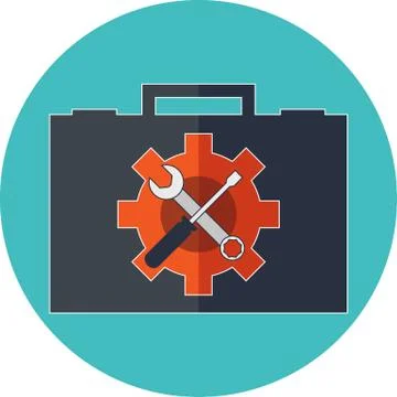 Technical support concept. Flat design. Stock Illustration