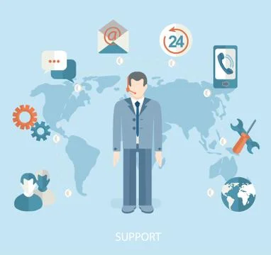 Technical support concept. Stock Illustration