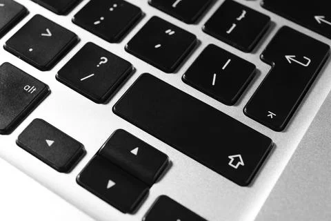 Technical support concept. Modern keyboard on light background, closeup 写真素材