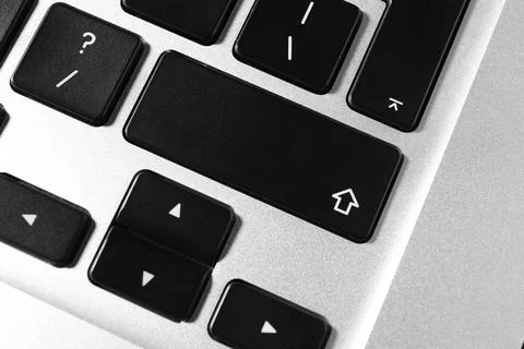 Technical support concept. Modern keyboard on light background, top view 写真素材