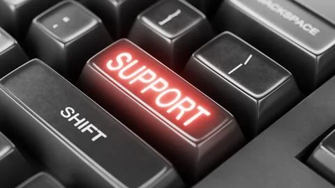 Technical support concept. Solving problems in the support service. Ticket to Illustrazione stock