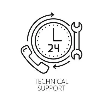 Technical support, content delivery network icon Illustrazione stock