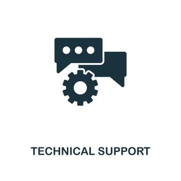 Technical Support creative icon. Simple element illustration. Technical Support Stock Illustration