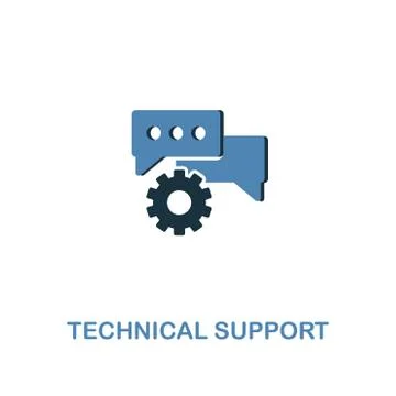 Technical Support creative icon in two colors. Premium style design from web Stock Illustration