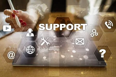 Technical support. Customer help. Business and technology concept. Ilustración de archivo