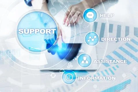 Technical support. Customer help. Business and technology concept. イラスト素材