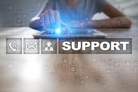 Technical support. Customer help. Business and technology concept. Ilustración de archivo