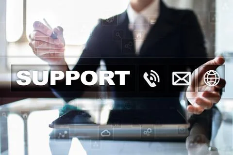 Technical support. Customer help. Business and technology concept. イラスト素材