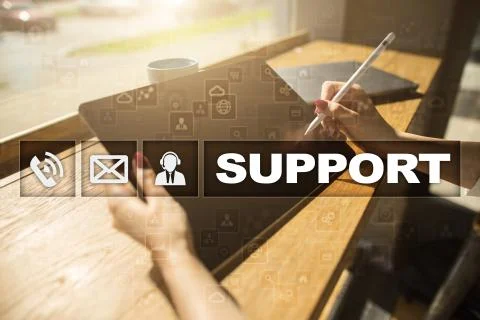 Technical support. Customer help. Business and technology concept. Foto stock