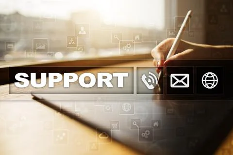 Technical support. Customer help. Business and technology concept. Stock Photos
