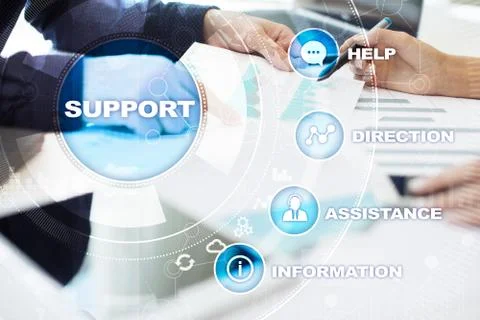 Technical support. Customer help. Business and technology concept. 스톡 사진
