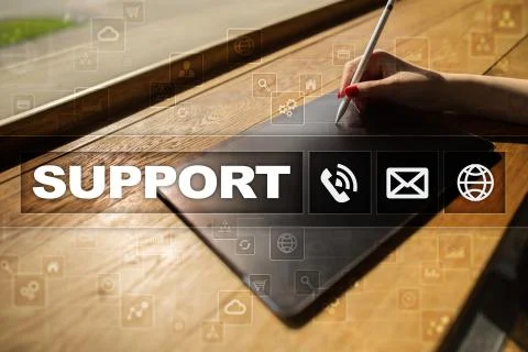 Technical support. Customer help. Business and technology concept. Stock-Fotos