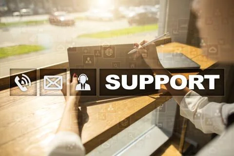 Technical support. Customer help. Business and technology concept. Stockfoto's