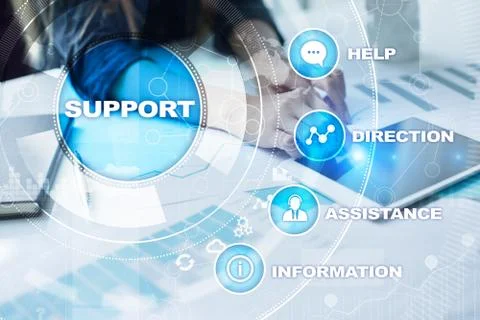 Technical support. Customer help. Business and technology concept. Stock-Fotos