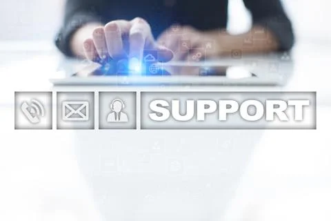 Technical support. Customer help. Business and technology concept. 스톡 사진