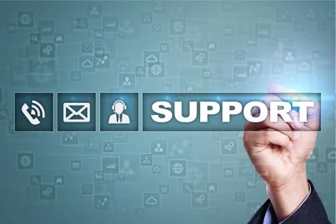 Technical support. Customer help. Business and technology concept. 스톡 사진