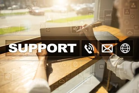 Technical support. Customer help. Business and technology concept. 스톡 사진