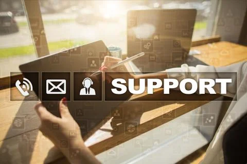 Technical support. Customer help. Business and technology concept. Stock Photos