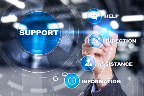 Technical support. Customer help. Business and technology concept. 스톡 사진