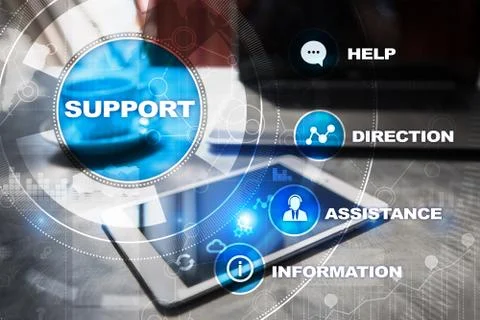 Technical support. Customer help. Business and technology concept. 스톡 사진