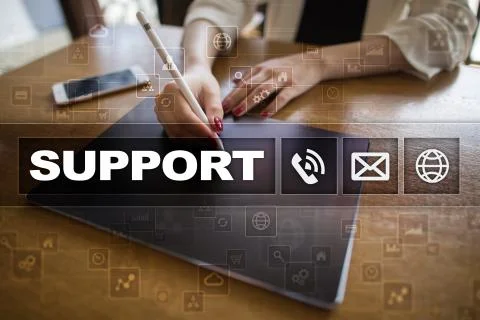 Technical support. Customer help. Business and technology concept. 写真素材