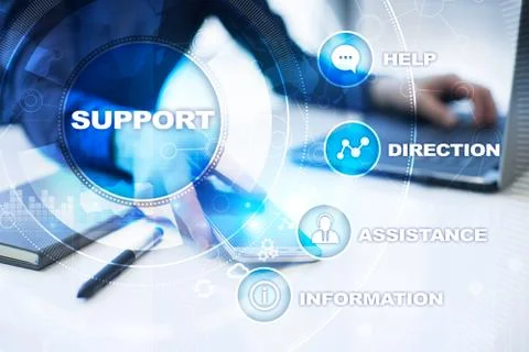 Technical support. Customer help. Business and technology concept. 스톡 사진
