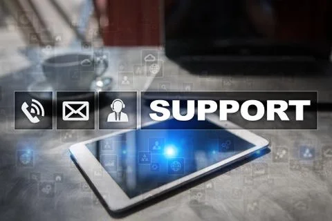 Technical support. Customer help. Business and technology concept. 스톡 사진