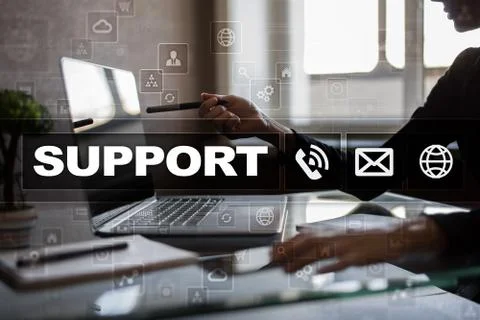 Technical support. Customer help. Business and technology concept. Stock-Fotos