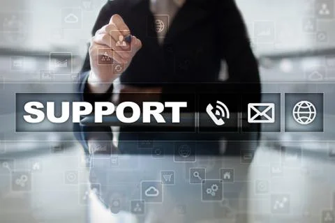 Technical support. Customer help. Business and technology concept. 스톡 사진
