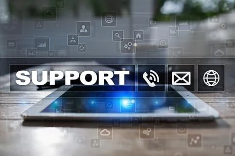 Technical support. Customer help. Business and technology concept. 스톡 사진