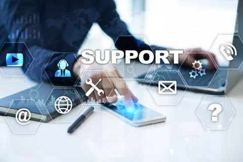 Technical support. Customer help. Business and technology concept. Stock-Fotos