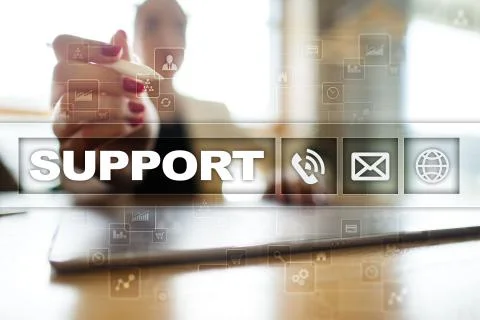 Technical support. Customer help. Business and technology concept. Foto stock