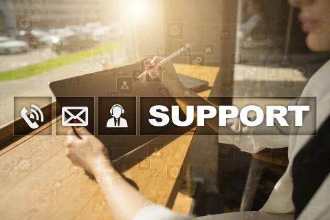 Technical support. Customer help. Business and technology concept. Foto stock