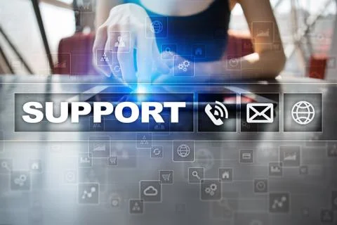 Technical support. Customer help. Business and technology concept. 스톡 사진