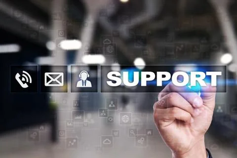 Technical support. Customer help. Business and technology concept. 스톡 사진