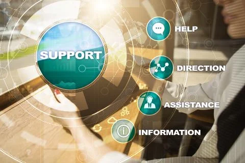 Technical support. Customer help. Business and technology concept. 스톡 사진