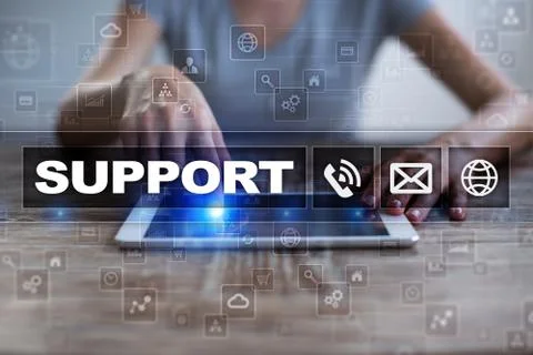 Technical support. Customer help. Business and technology concept. Stock-Fotos