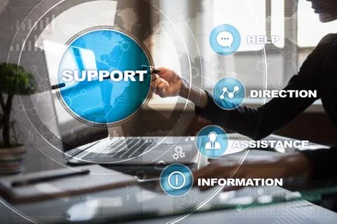 Technical support. Customer help. Business and technology concept. 스톡 사진