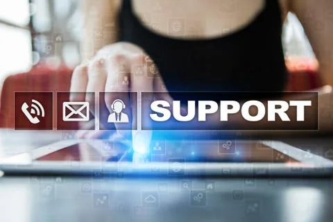Technical support. Customer help. Business and technology concept. 库存照片